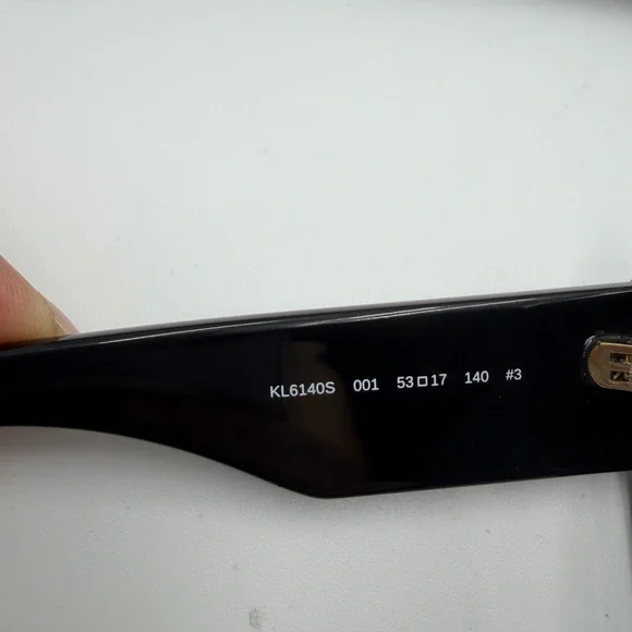 Karl Lagerfeld NEW Black Oversized Sunglasses - Picture 7 of 8